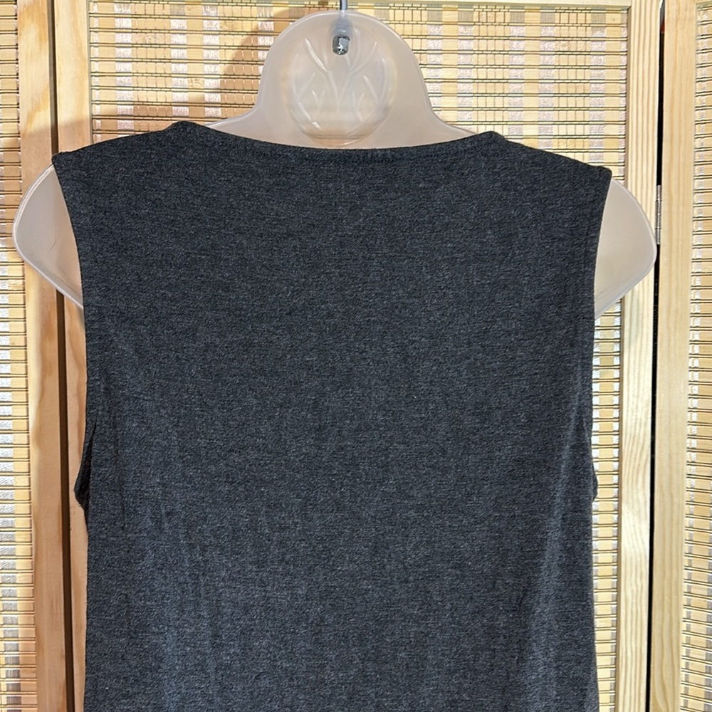 Grace Dark Heather Gray Heavy Weight Tank Top Large - Picture 9 of 13